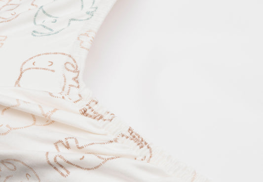 Housse matelas à langer Jersey 50x70cm Elephant Tales