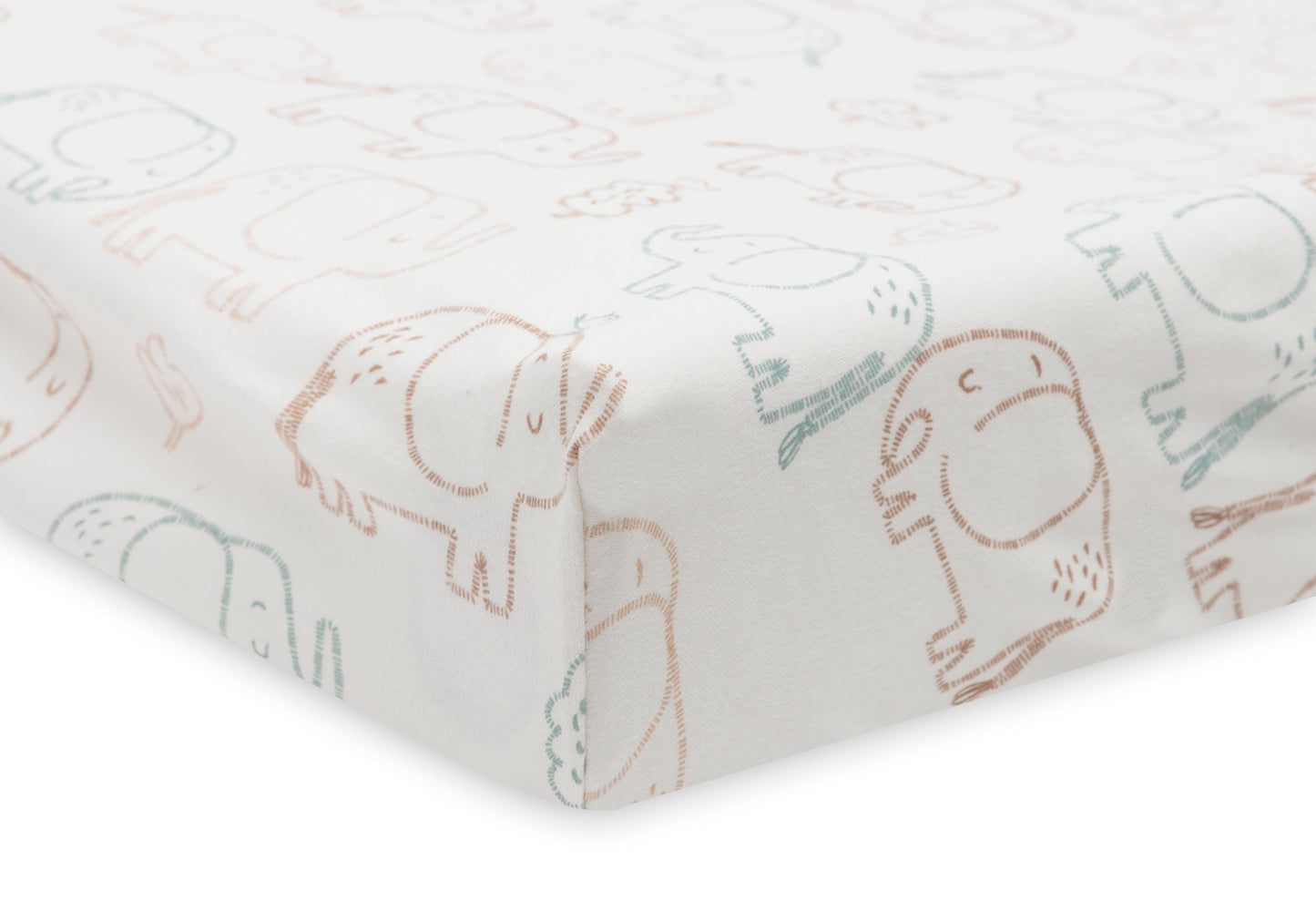 Housse matelas à langer Jersey 50x70cm Elephant Tales
