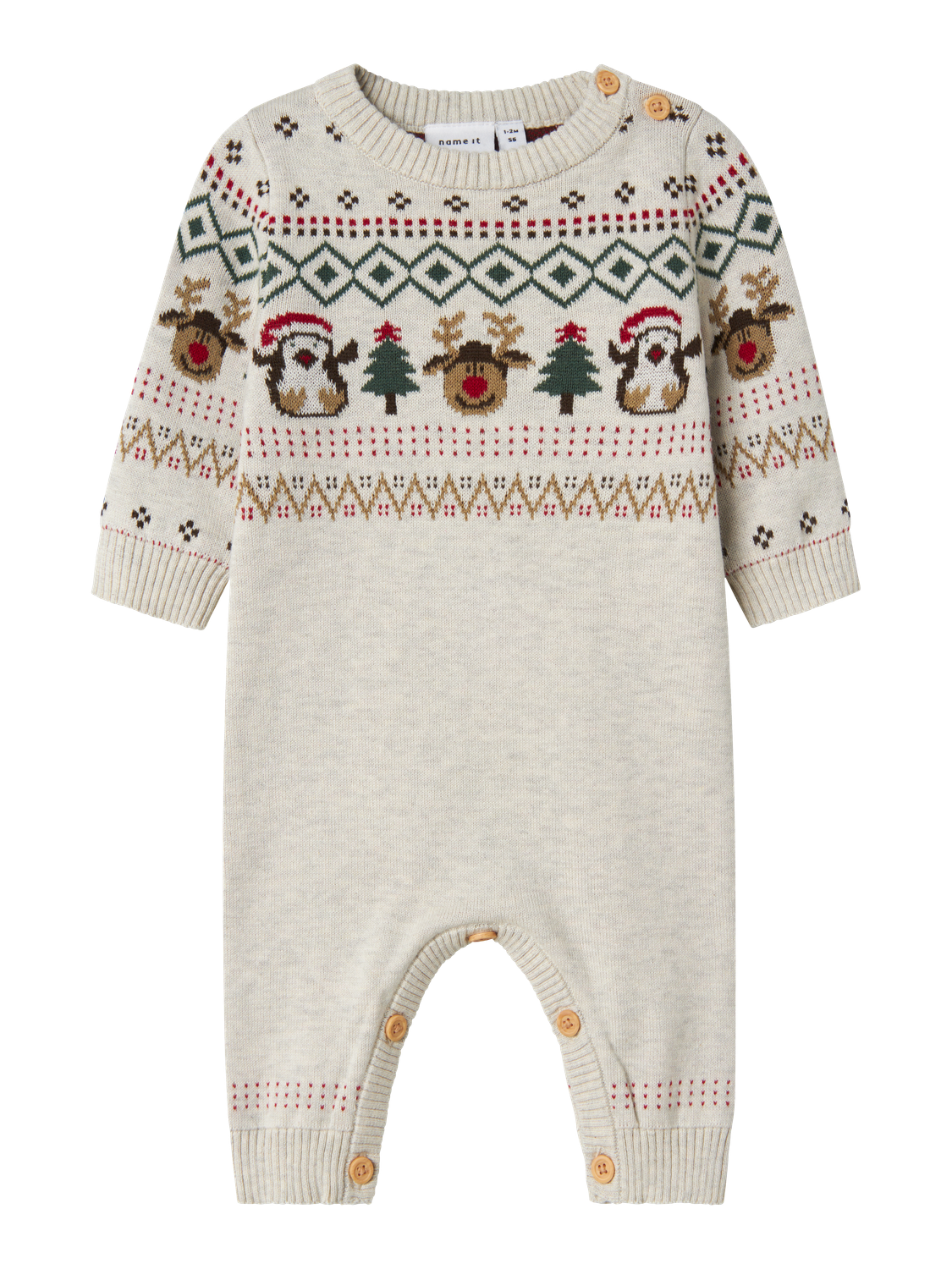 Combinaisons Name it baby Nbnralko ls knit suit