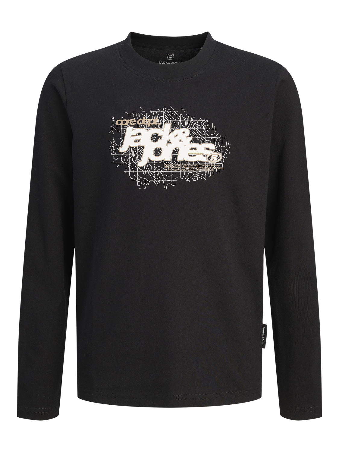 T-shirts Jack&jones junior Jcogrid branding tee ls crew neck jnr