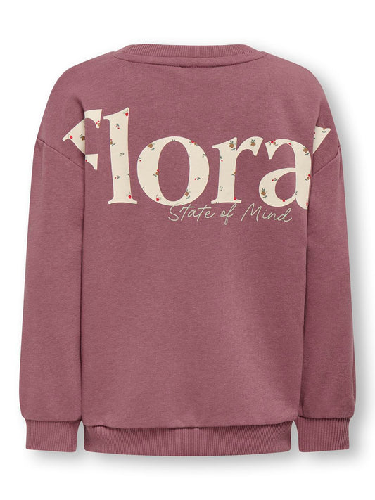 Sweat-shirt Kids mini girl Kmggeorgia life ls print ub swt noos