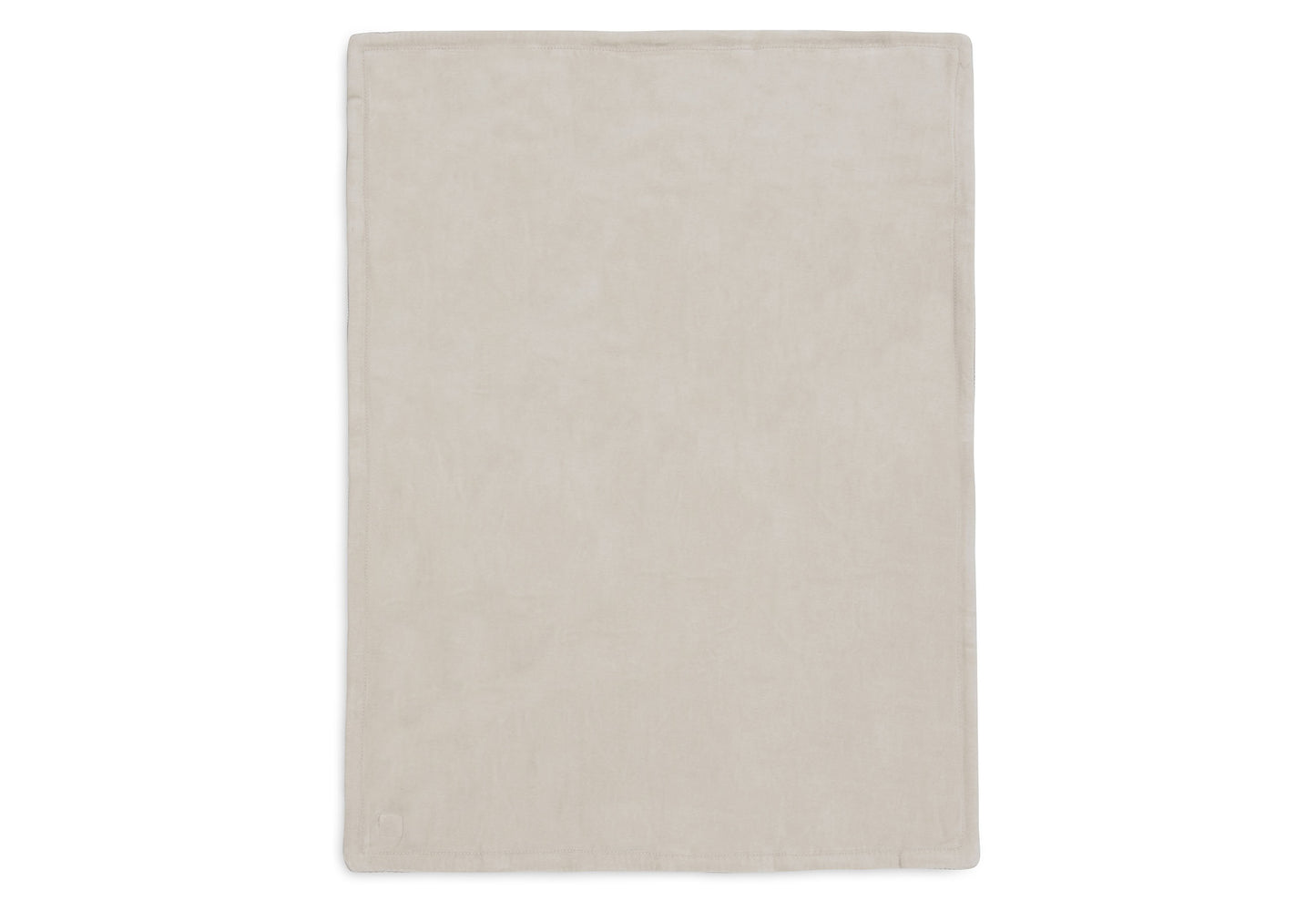 Couverture Berceau 75x100cm Box Knit Warm Sand/Velvet GOTS