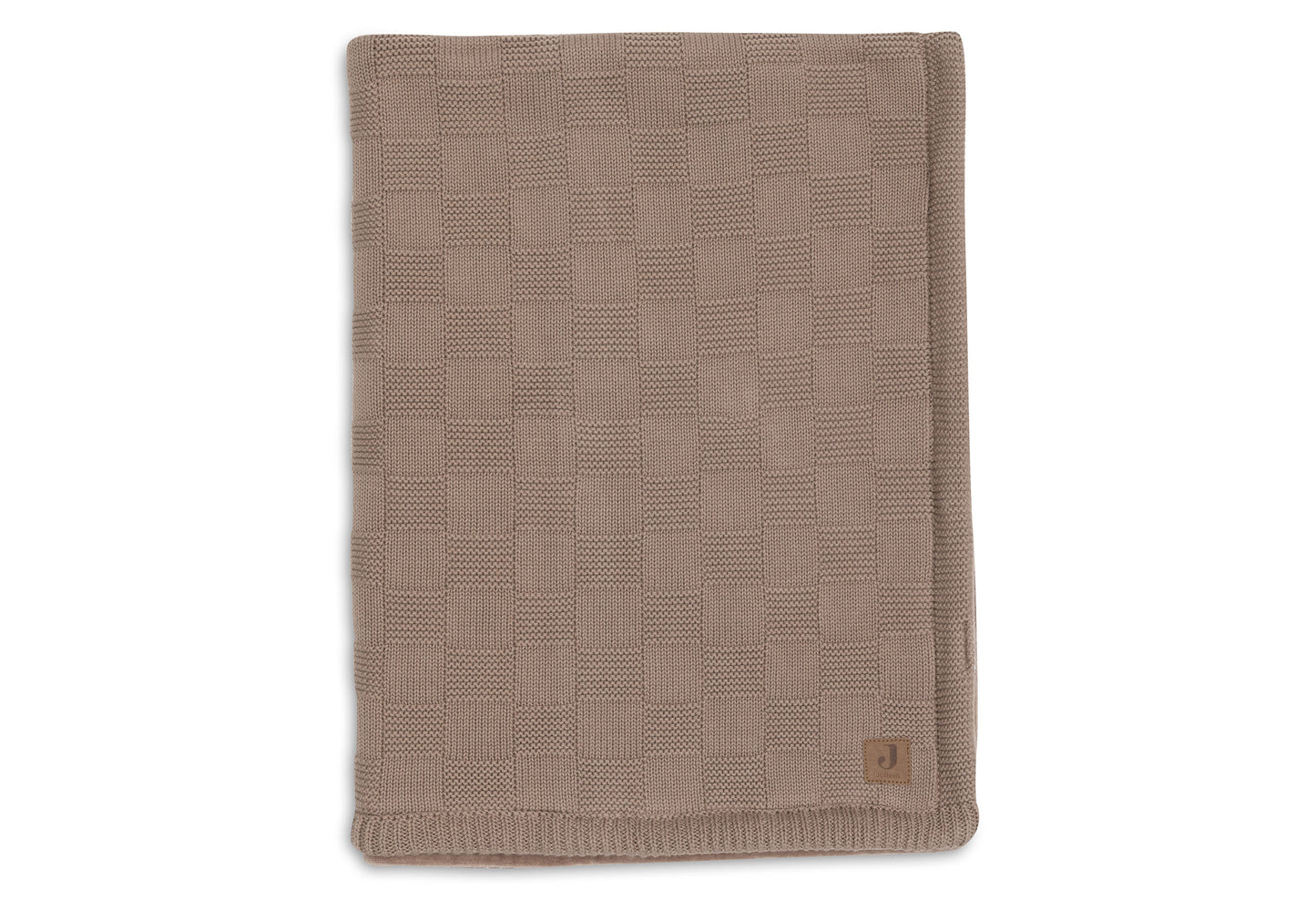 Couverture Lit Bébé 100x150cm Box Knit Milky Cof/Velvet GOTS