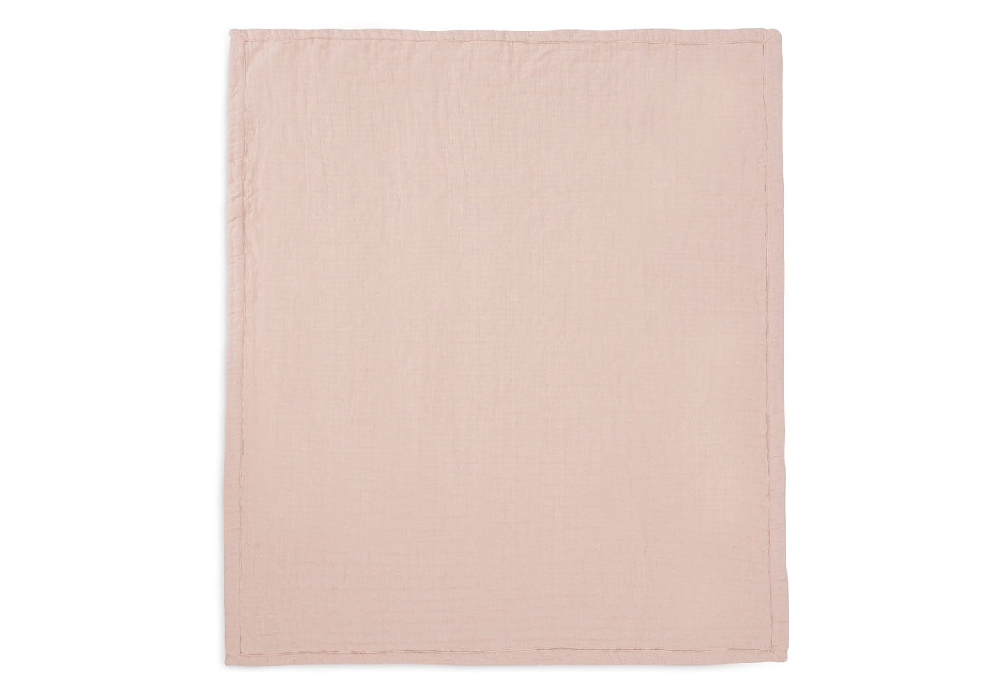 Couverture Berceau Gaze De Coton 75x100cm Jacquard - Wild Rose - GOTS