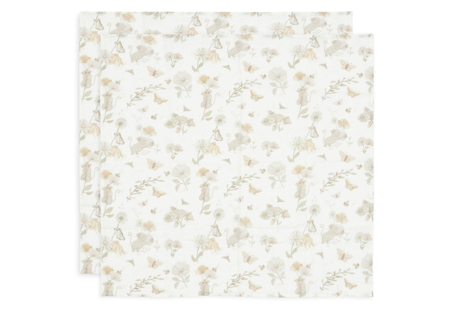 Lange Gaze de Coton Small 70x70cm - Dreamy Mouse - 2 Unités