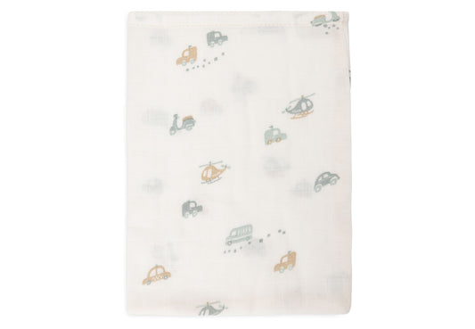 Gant de Toilette Gaze de Coton 15x20cm - On The Go - 3 Unités