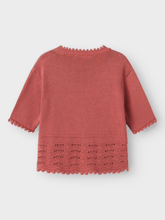 Haut en tricot Lil' atelier mini Nmflola ss knit top lil