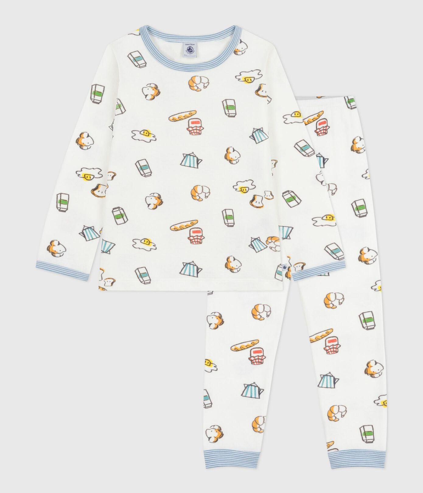 Pyjama enfant en tubique PETIT BATEAU petit-déjeûner