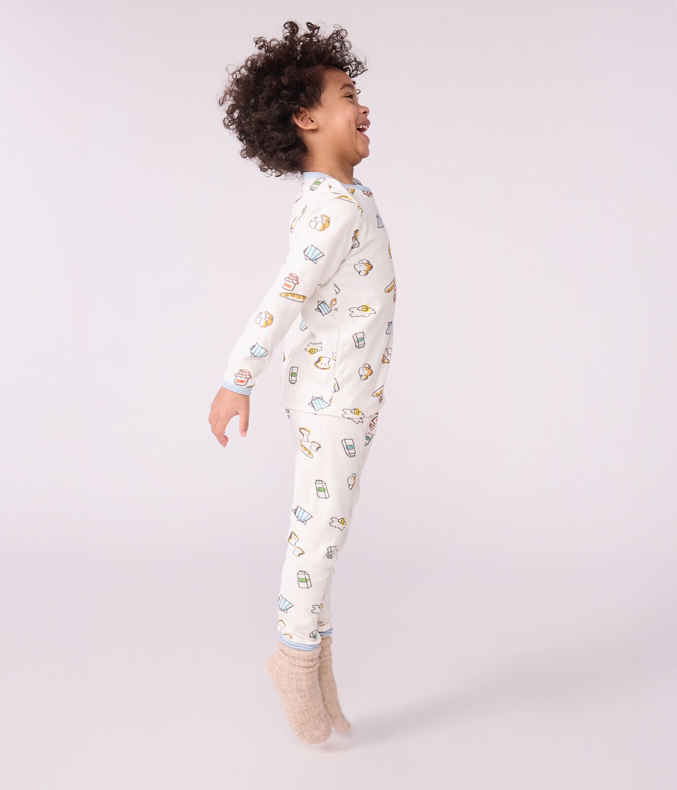 Pyjama enfant en tubique PETIT BATEAU petit-déjeûner