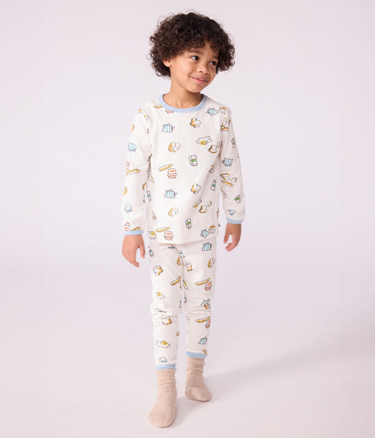 Pyjama enfant en tubique PETIT BATEAU petit-déjeûner