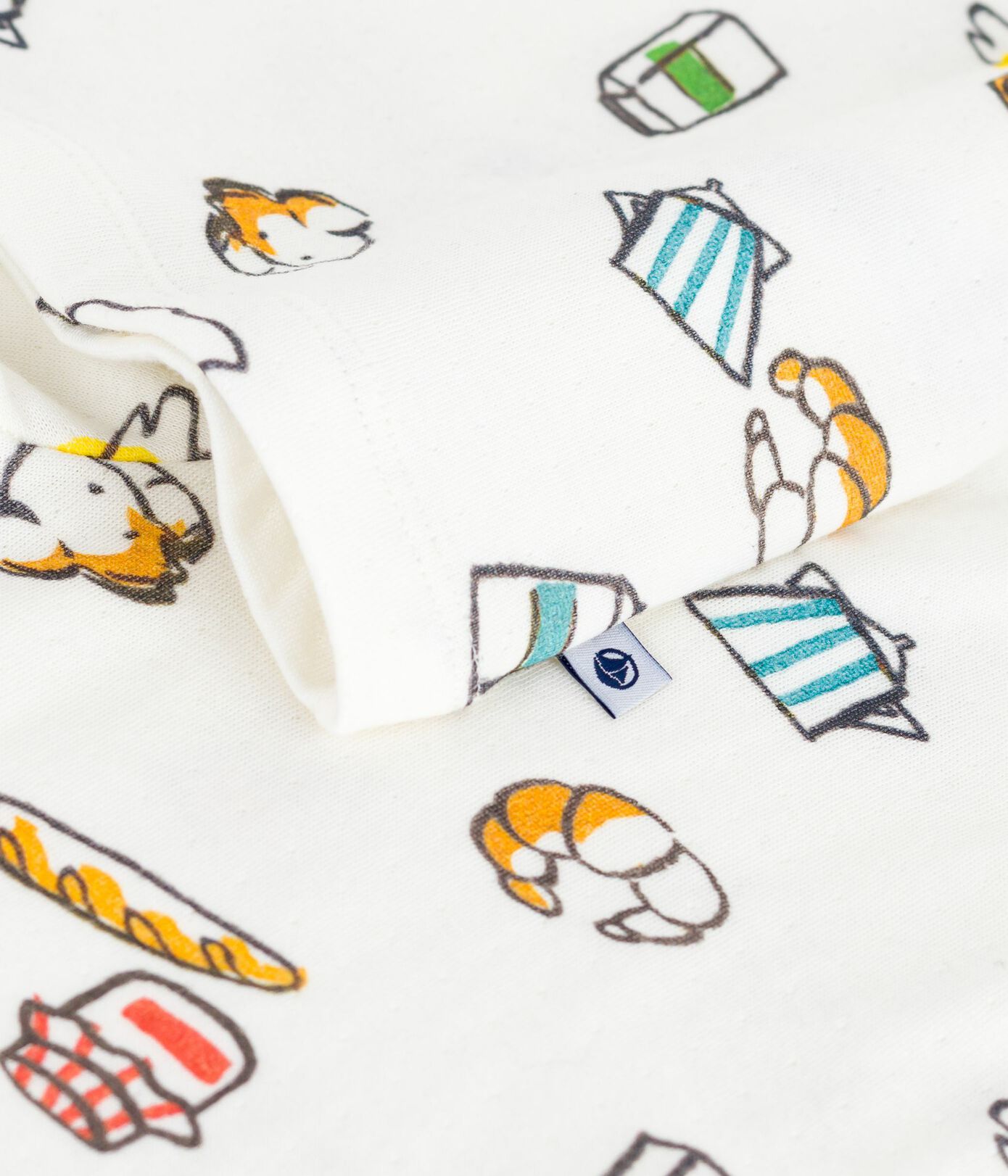 Pyjama enfant en tubique PETIT BATEAU petit-déjeûner