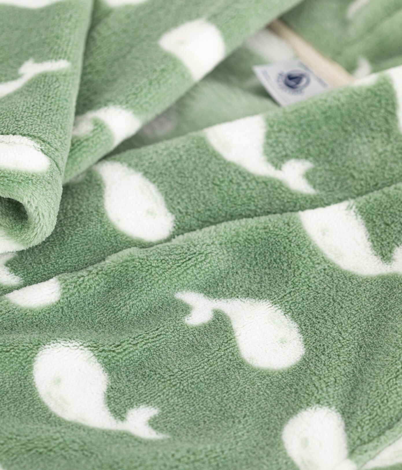 Robe de chambre mixte polaire PETIT BATEAU baleines