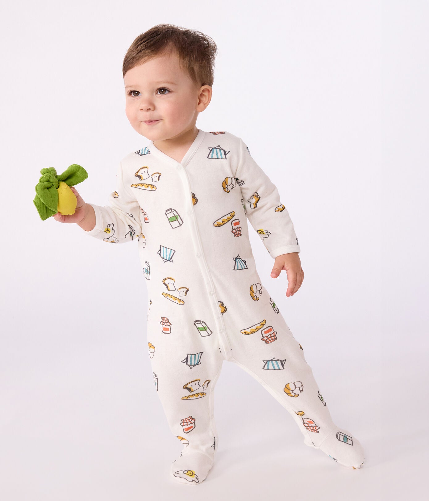 Dors-bien mixte en tubique PETIT BATEAU petit-déjeûner