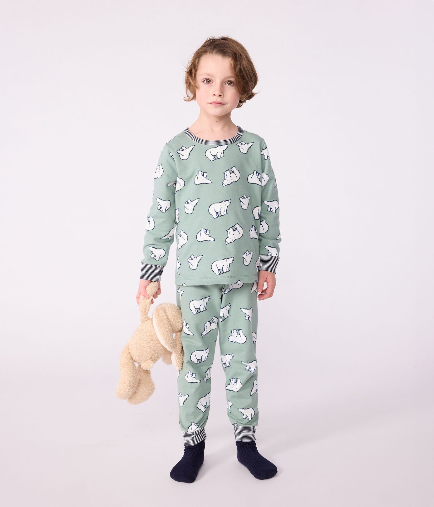 Pyjama garçon en molleton PETIT BATEAU ours