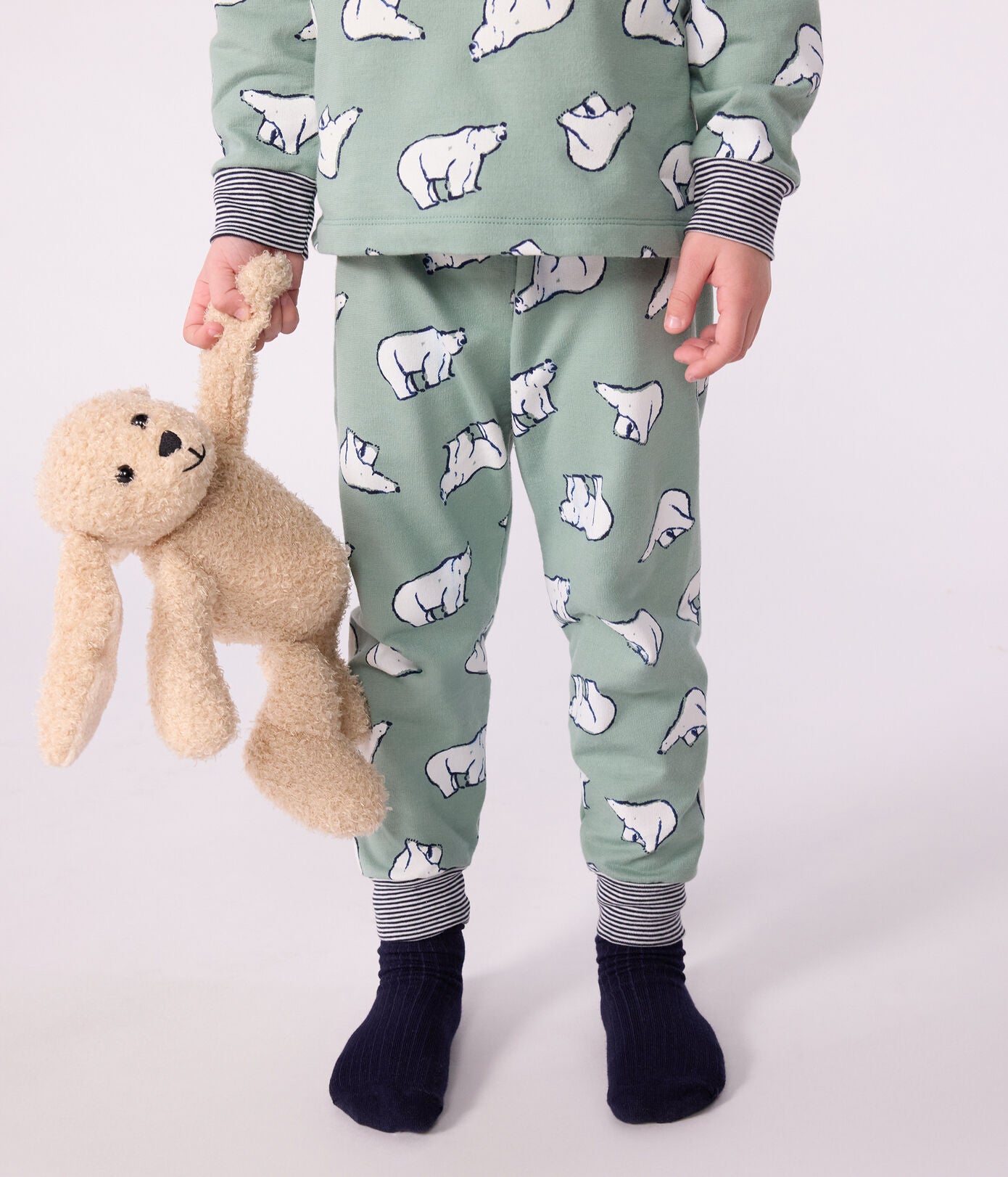 Pyjama garçon en molleton PETIT BATEAU ours