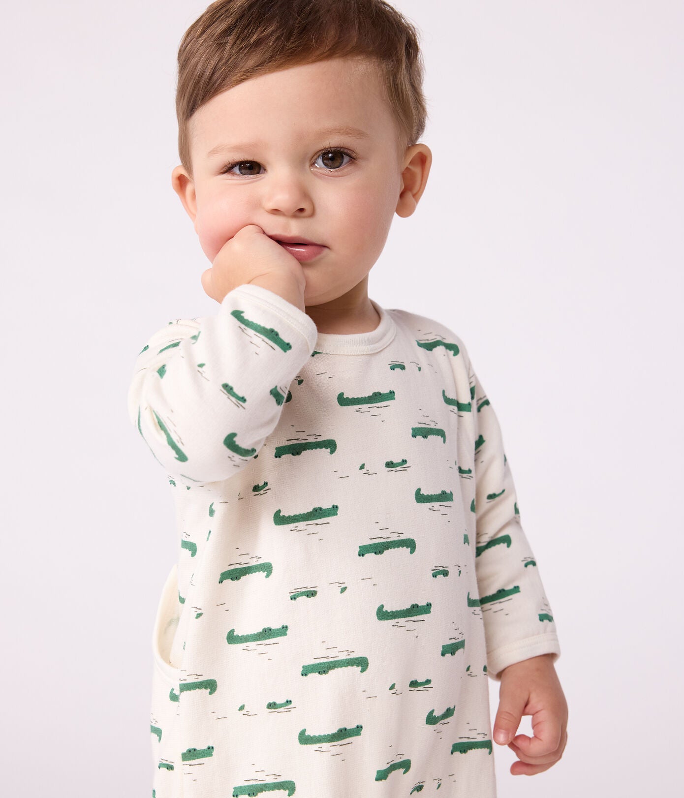 Dors-bien mixte en molleton PETIT BATEAU croco