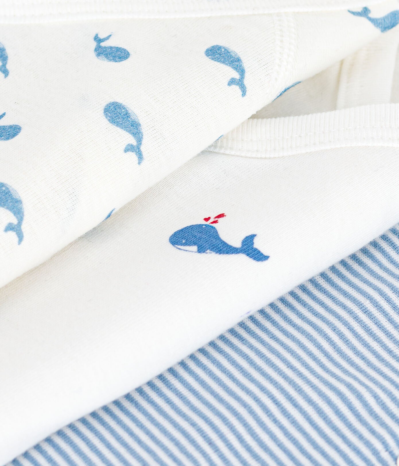 Lot de bodies croisés manches courtes PETIT BATEAU bébé