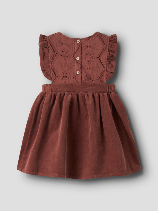 Robe midi en velours côtelé fille enfant Lil' Atelier Mini - Onellas