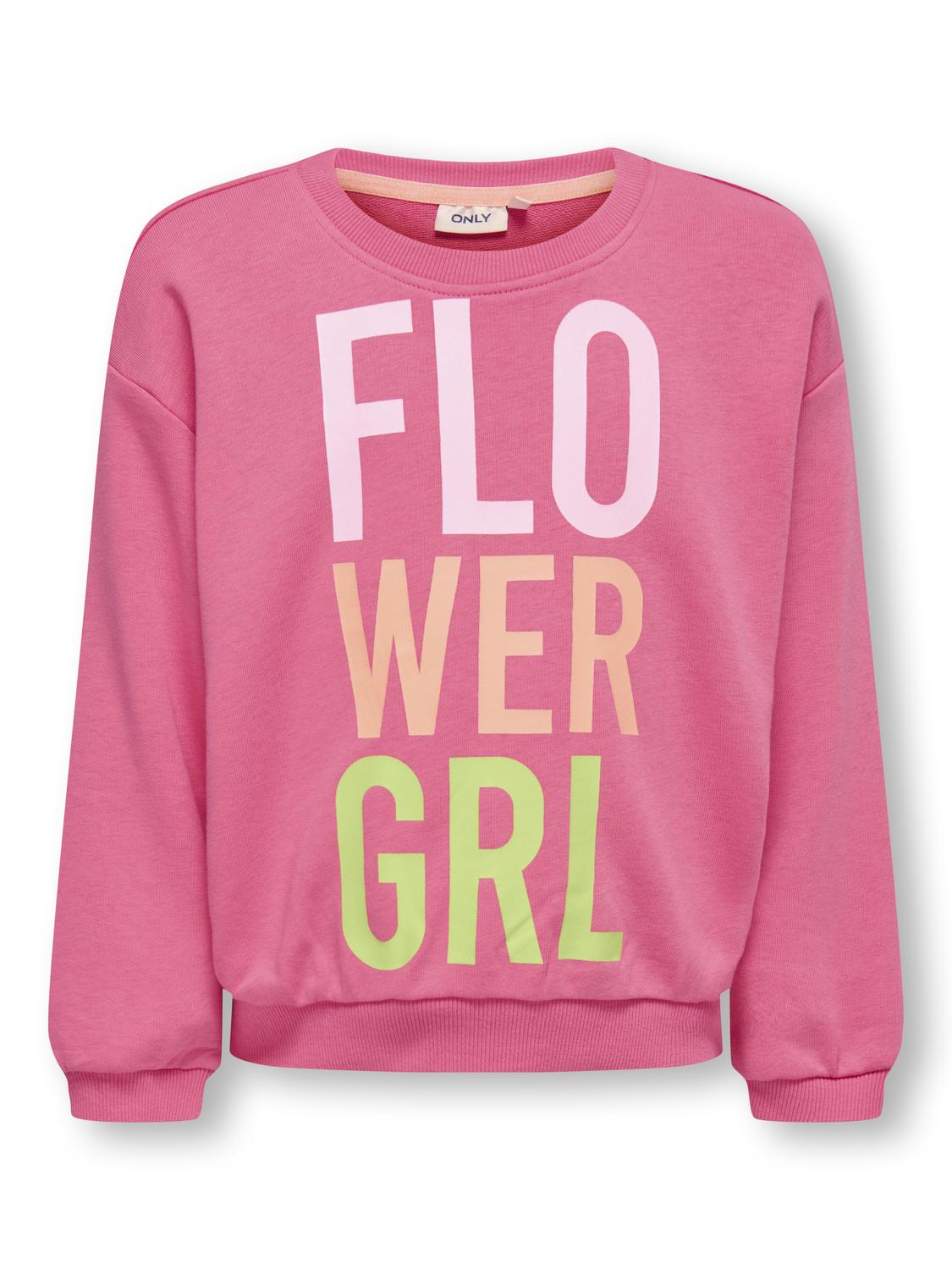 Sweat-shirt Kids mini girl Kmgholiday life ls loose onprint ub swt