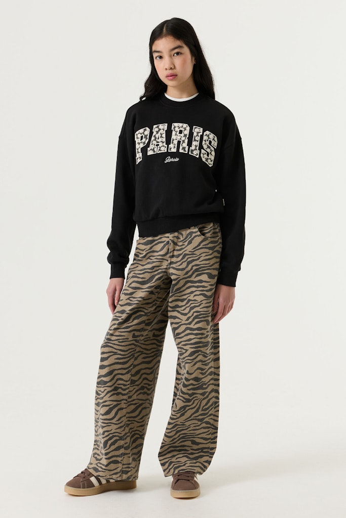 Sweat-shirt fille noir Paris Garcia - W262661