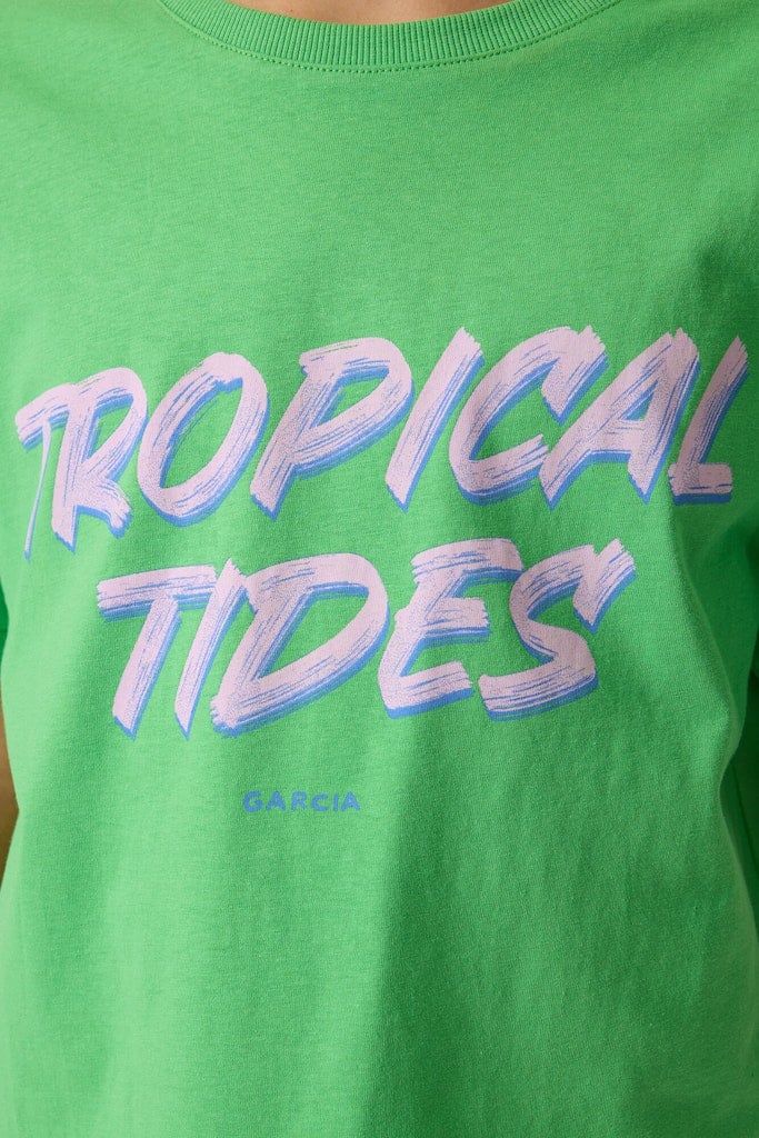 T-shirt GARCIA Q262404-7060 clear green