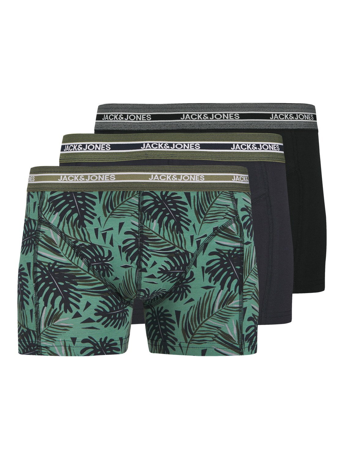 Maillots Jack&jones junior Jacezra leaves trunks 3 pack jnr