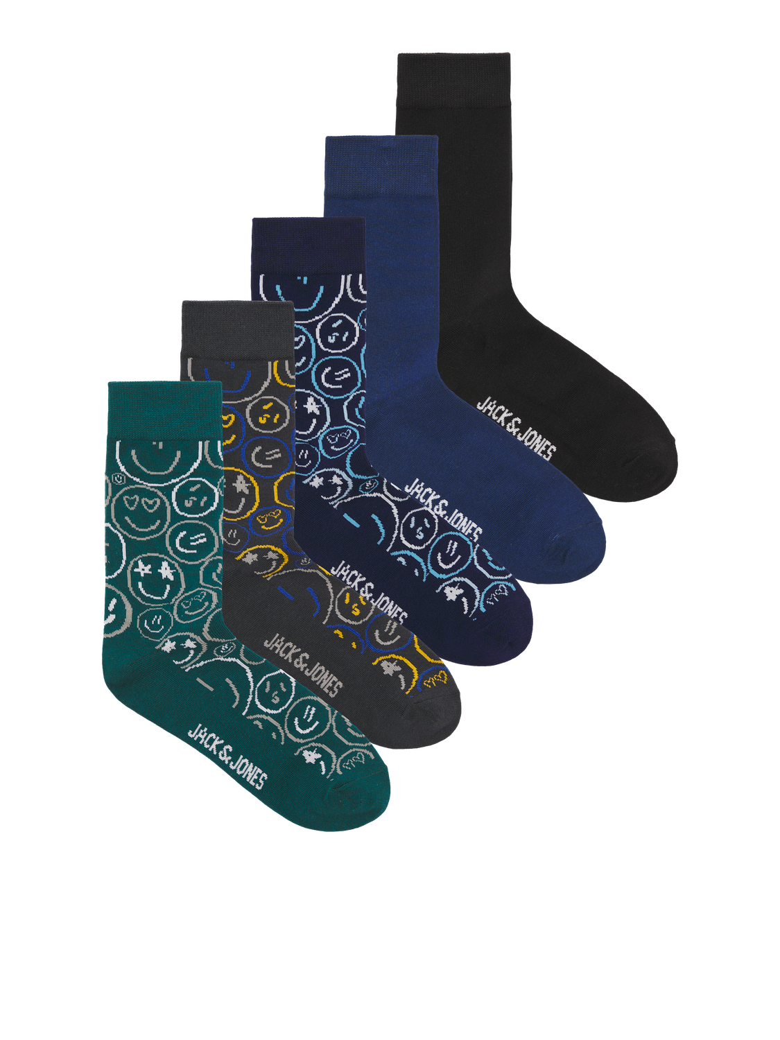 Chaussettes Jack&jones junior Jacsilas smiley socks 5 pack jnr