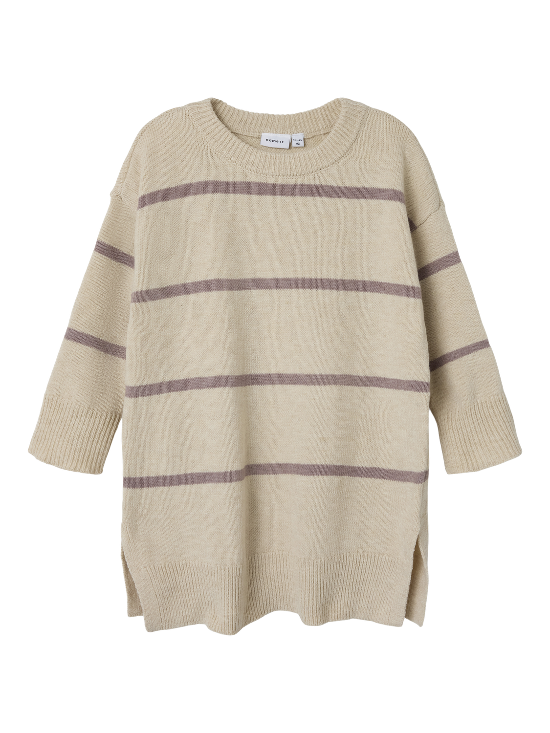 Robe midi Name it mini Nmfodett ls boxy knit dress - birth