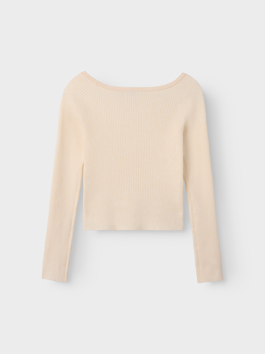 Haut en tricot Lmtd Nlflarin ls boatneck short s knit