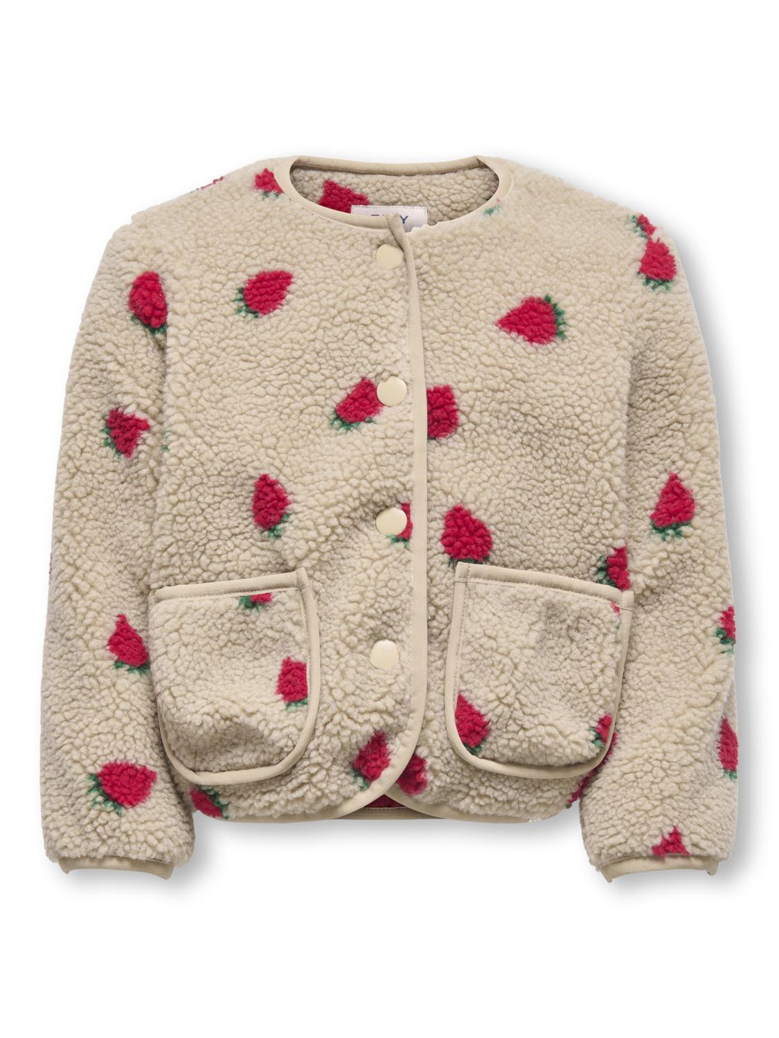 Vestes Kids mini girl Kmghoky l/s teddy jacket otw noos