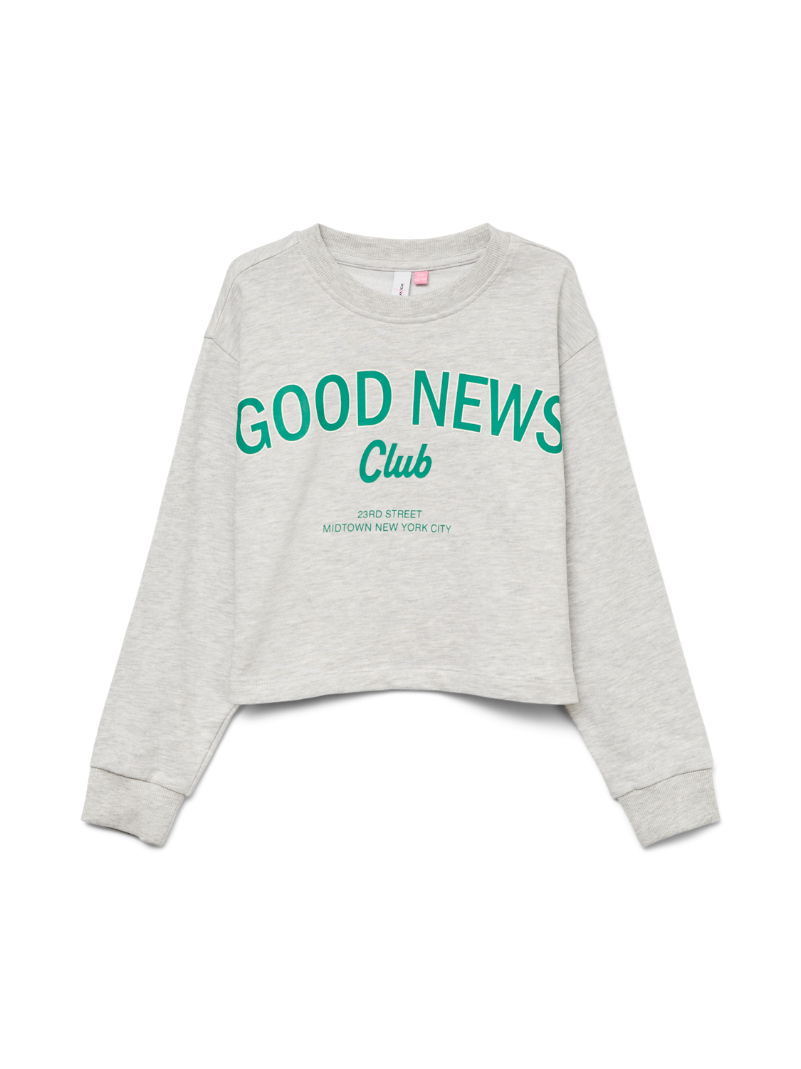 Sweat-shirt Vero moda girl Vmmillie linsey cropped sweat jrs girl