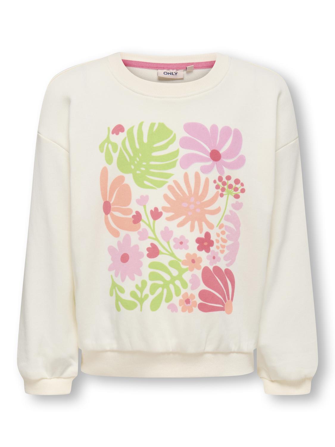 Sweat-shirt Kids mini girl Kmgholiday life ls loose onprint ub swt