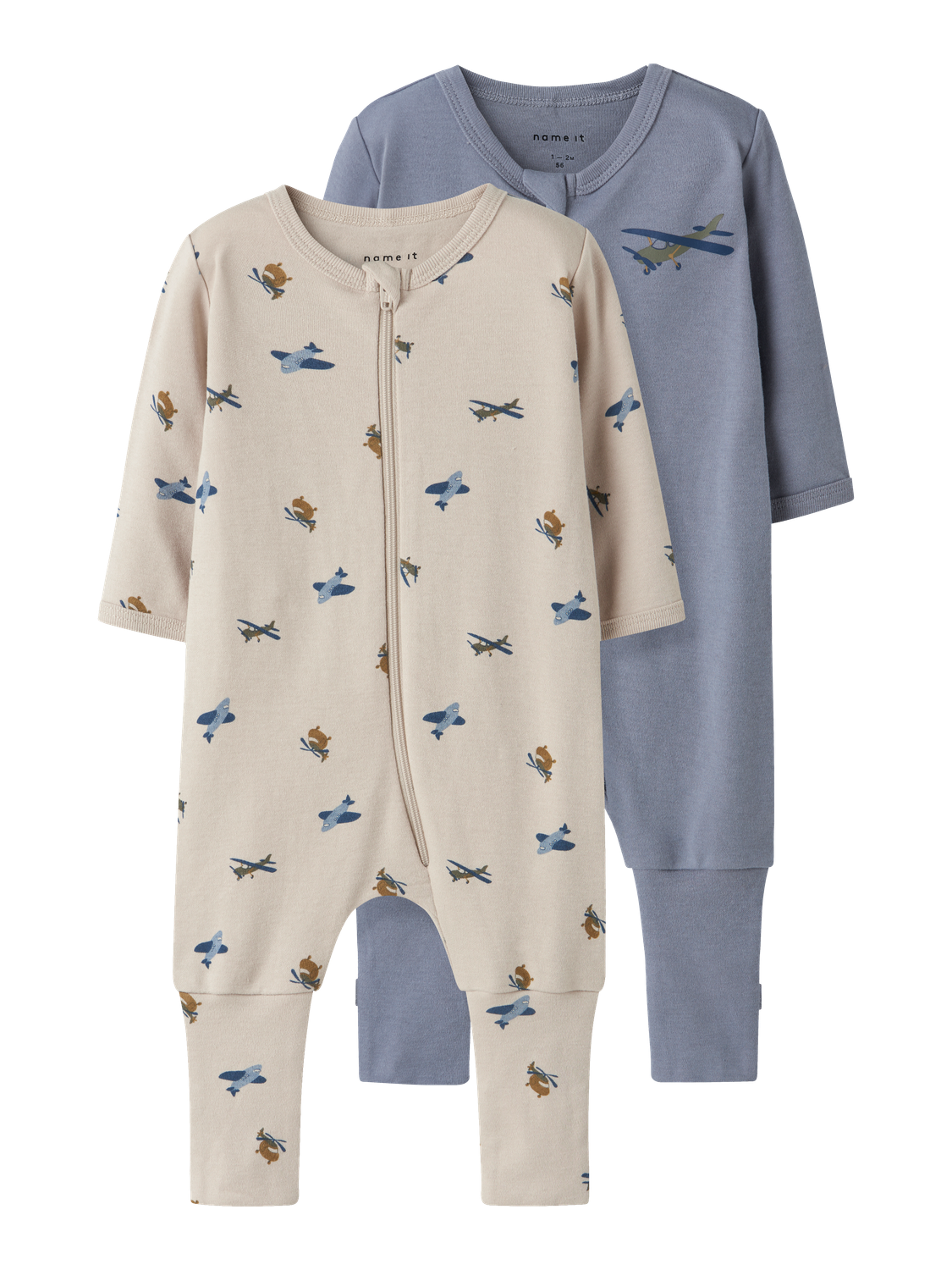 Pyjamas Name it baby Nbmnightsuit 2p zip ff airplane noos