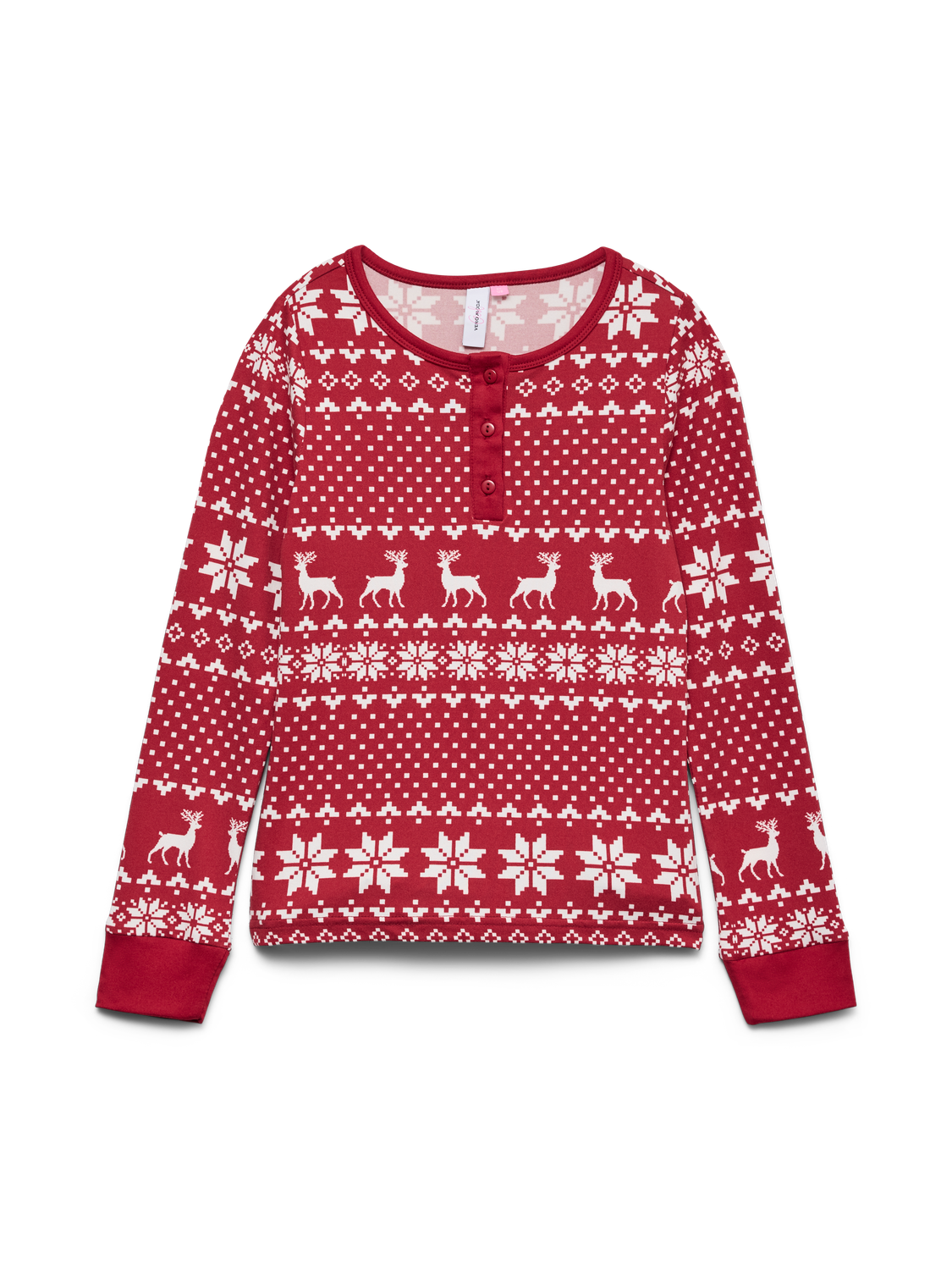 Tops Vero moda girl Vmchris ls button top jrs xmas girl