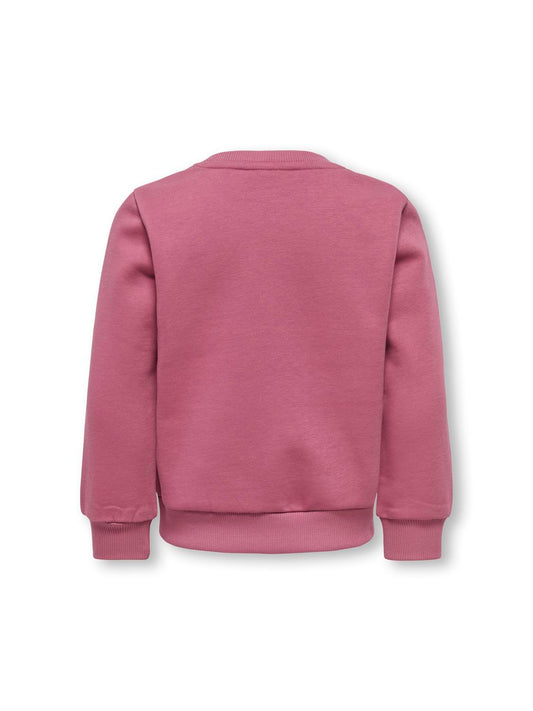 Sweat-shirt Kids mini girl Kmgbelinda life l/s reg glitter bru swt