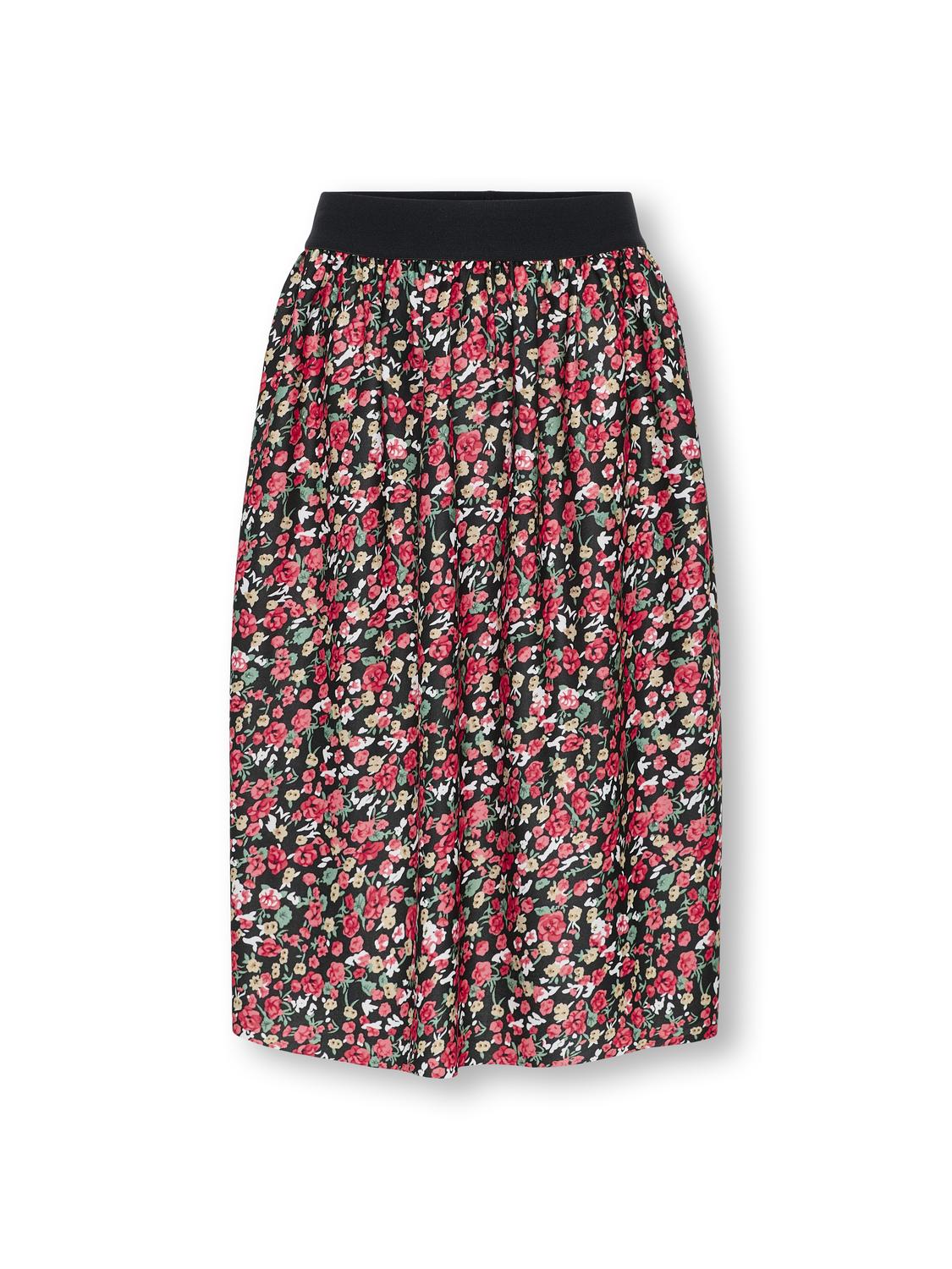 Jupe midi Kids only girl Kogeleme aop skirt cs jrs