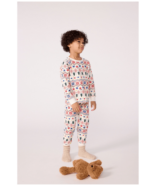 Pyjama mixte hiver en molleton PETIT BATEAU Noël