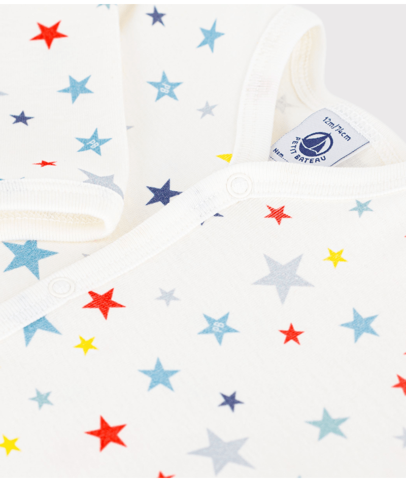 Pyjama bébé coton imprimé étoiles PETIT BATEAU A0F8T