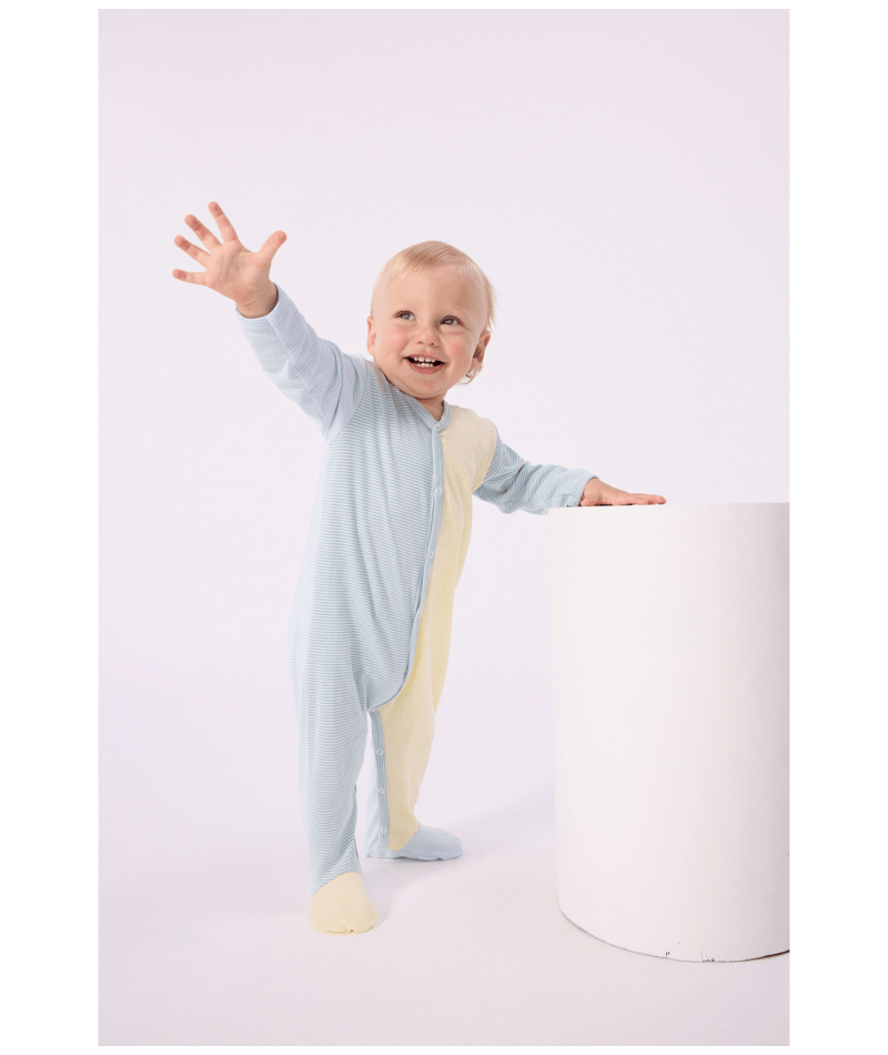 Pyjama bébé en coton imprimé à rayures PETIT BATEAU A0FAY