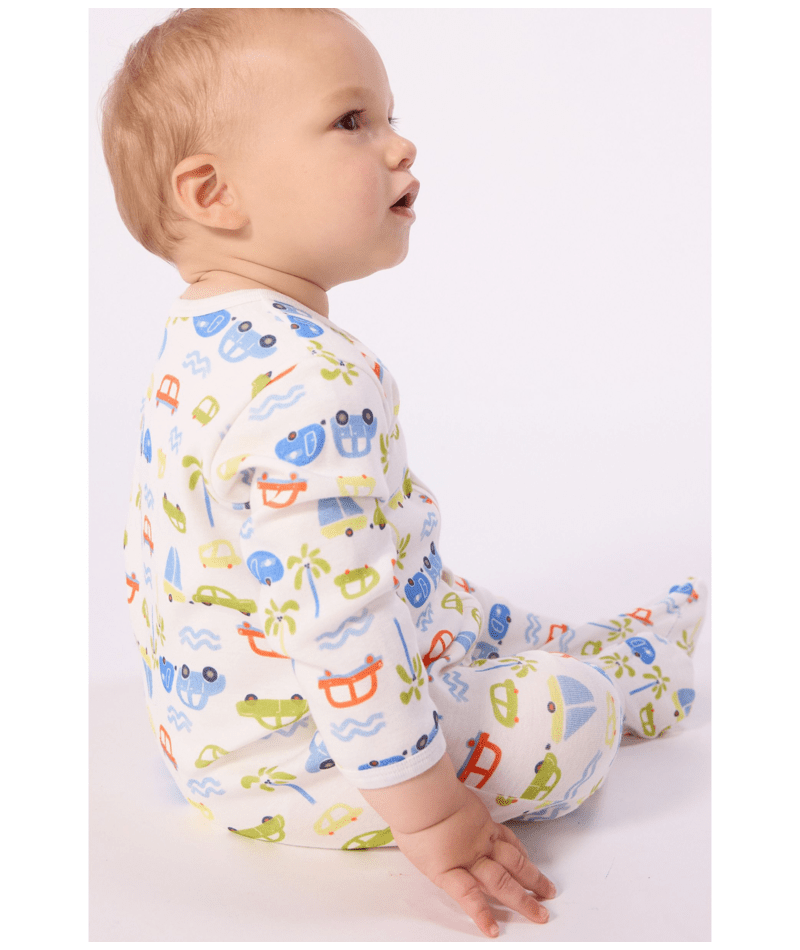 Pyjama bébé imprimé voitures PETIT BATEAU A0FCN