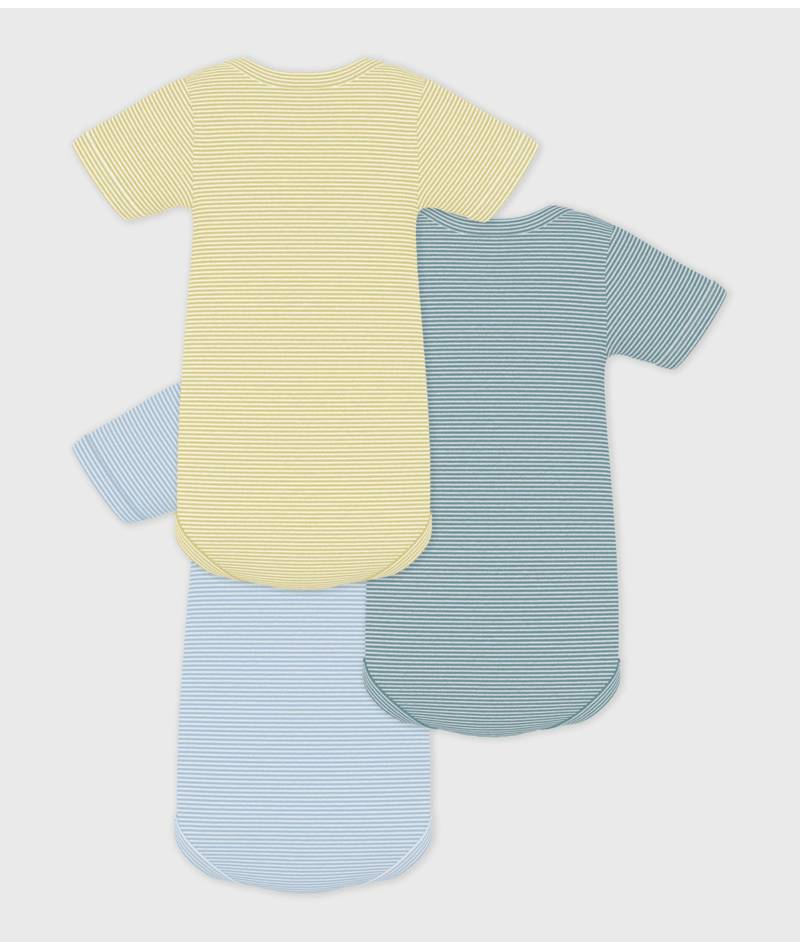 Lot de 3 bodies mixte manches courtes PETIT BATEAU A0FP3