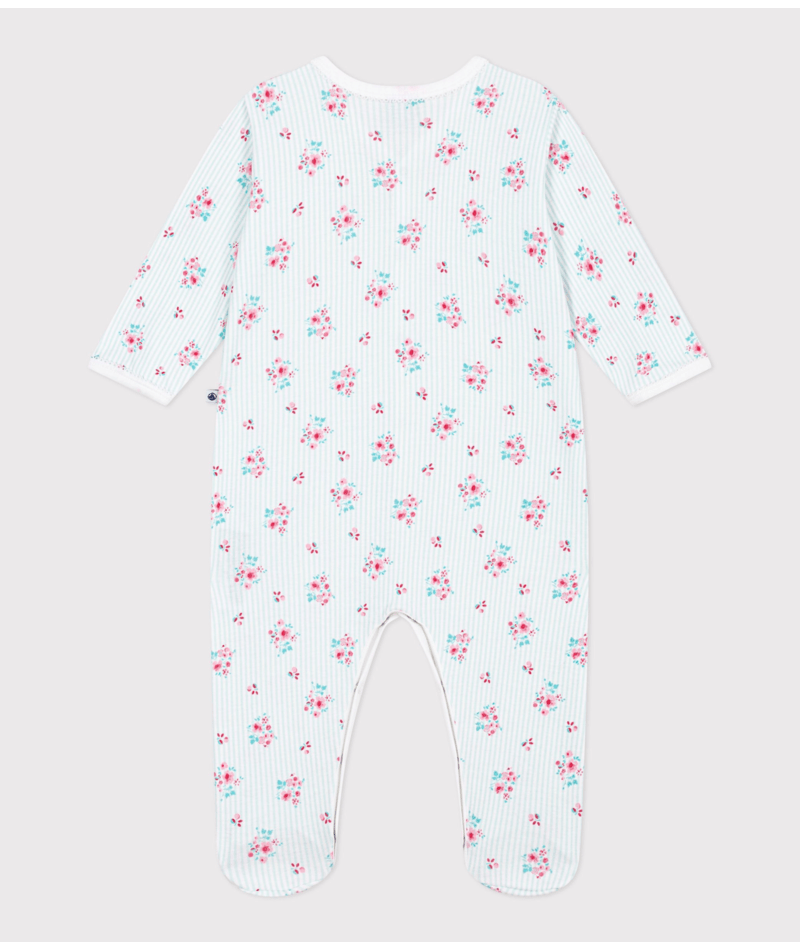Pyjama bébé en coton imprimé fleuri PETIT BATEAU A0FXG