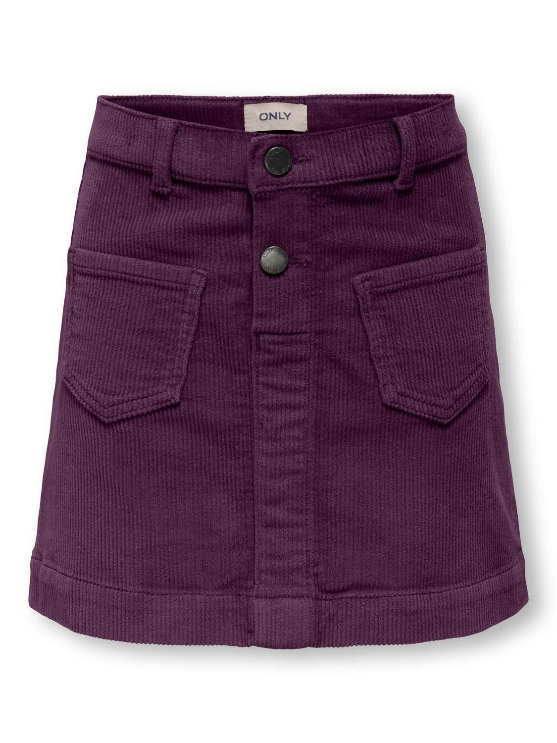 Jupe courte Kids only girl Kogamazing global hw cord skirt pnt noos