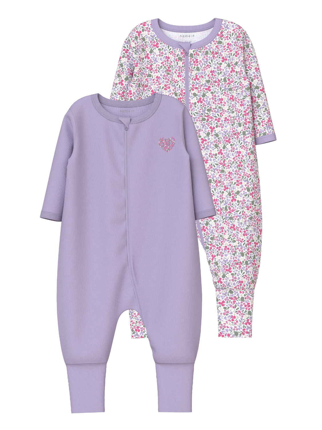 Pyjamas Name it baby Nbfnightsuit 2p zip ff petit flower noos