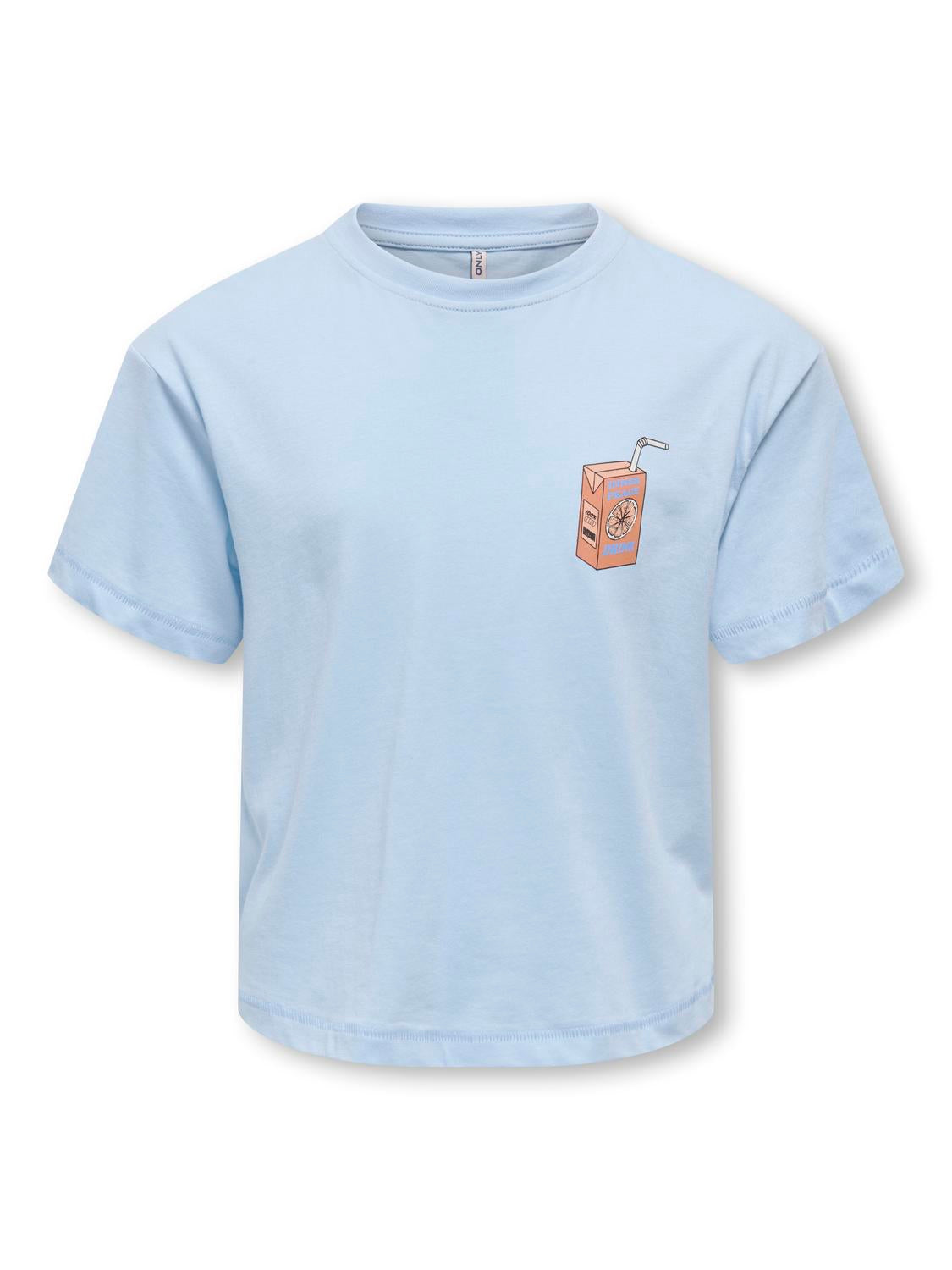 T-shirts Kids only girl Kognora ss boxy printed top cs jrs