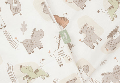 Housse de Couette et Taie 100x140cm Jollein - Barn Buddies - détail