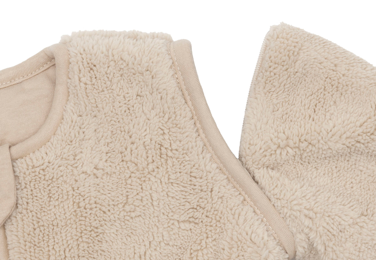 Gigoteuse avec Manches Amovibles Ronde 60cm Fluffy Jollein - Sand - détail