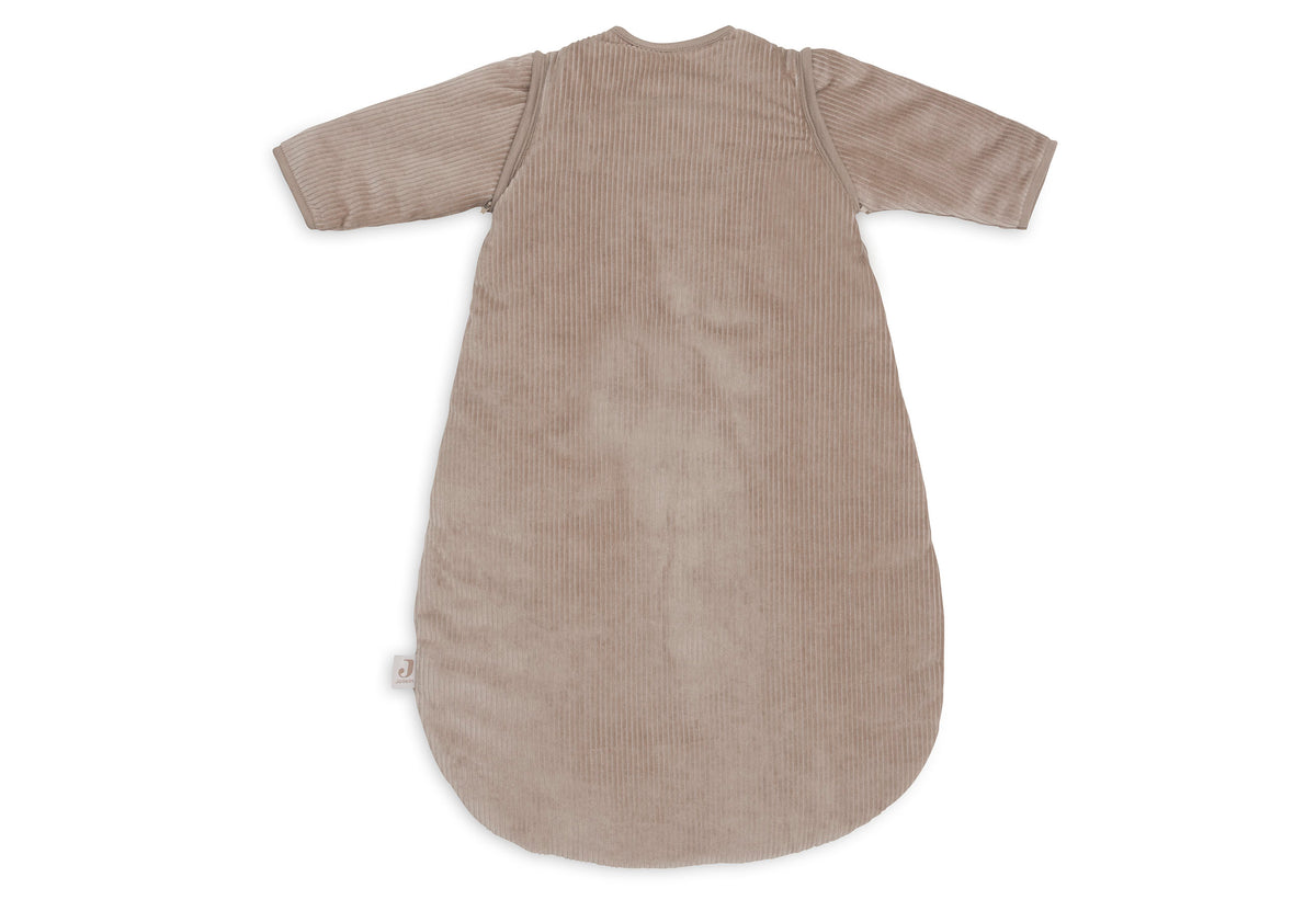 Gigoteuse avec Manches Amovibles Ronde Rib Jollein - Milky Coffee - détail