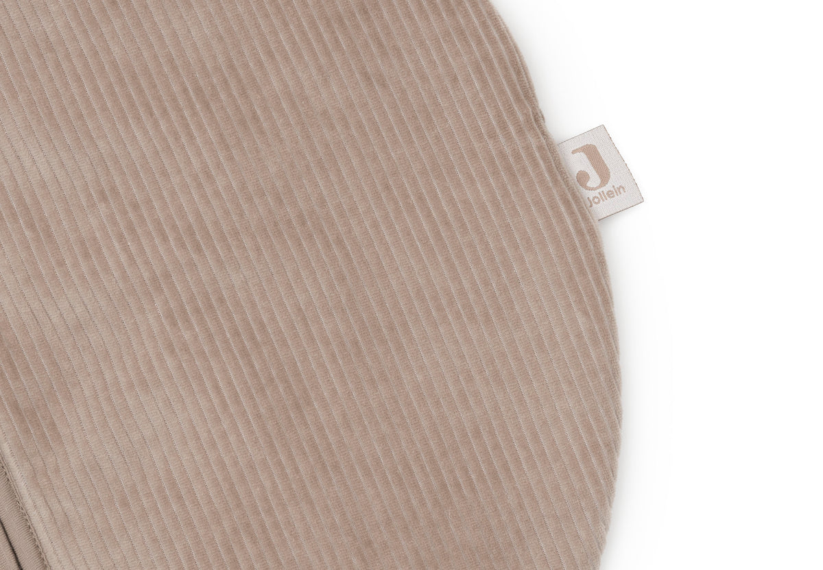 Gigoteuse avec Manches Amovibles Ronde Rib Jollein - Milky Coffee - détail
