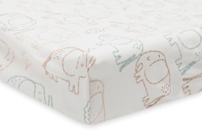 Housse matelas à langer Jersey 50x70cm Elephant Tales